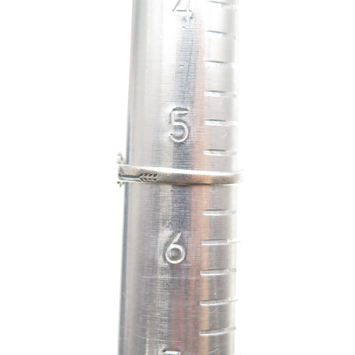 Old Pawn Sterling Silver Vintage Turquoise Snake Eye Crossed Arrow Ring Size 5.5