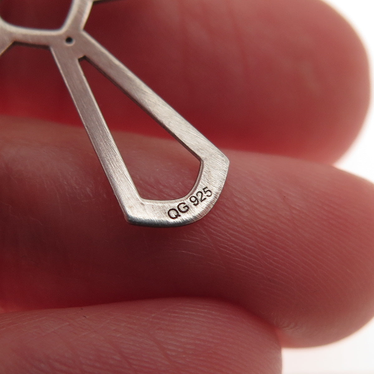 925 Sterling Silver Vintage Ichthys Heart Cross Religious Charm Pendant