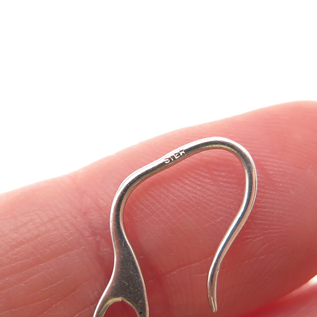 925 Sterling Silver Vintage Floral Scroll Disc Dangle Earrings