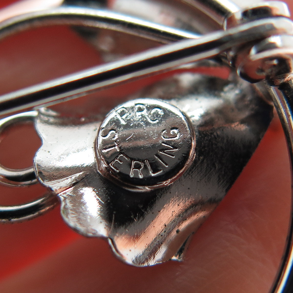 PPC Princess Pride Creations 925 Sterling Antique Art Deco Real Pearl Pin Brooch