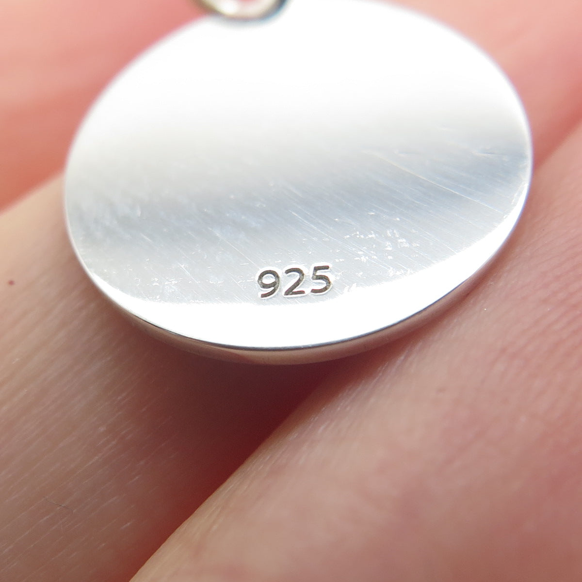 925 Sterling Silver Blue Enamel Aquarius Zodiac Sign Minimalist Charm Pendant