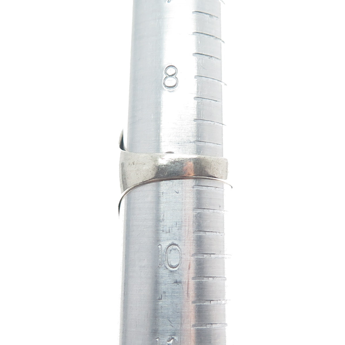 Old Pawn 925 Sterling Silver Vintage Southwestern Turquoise Inlay Ring Size 9.25