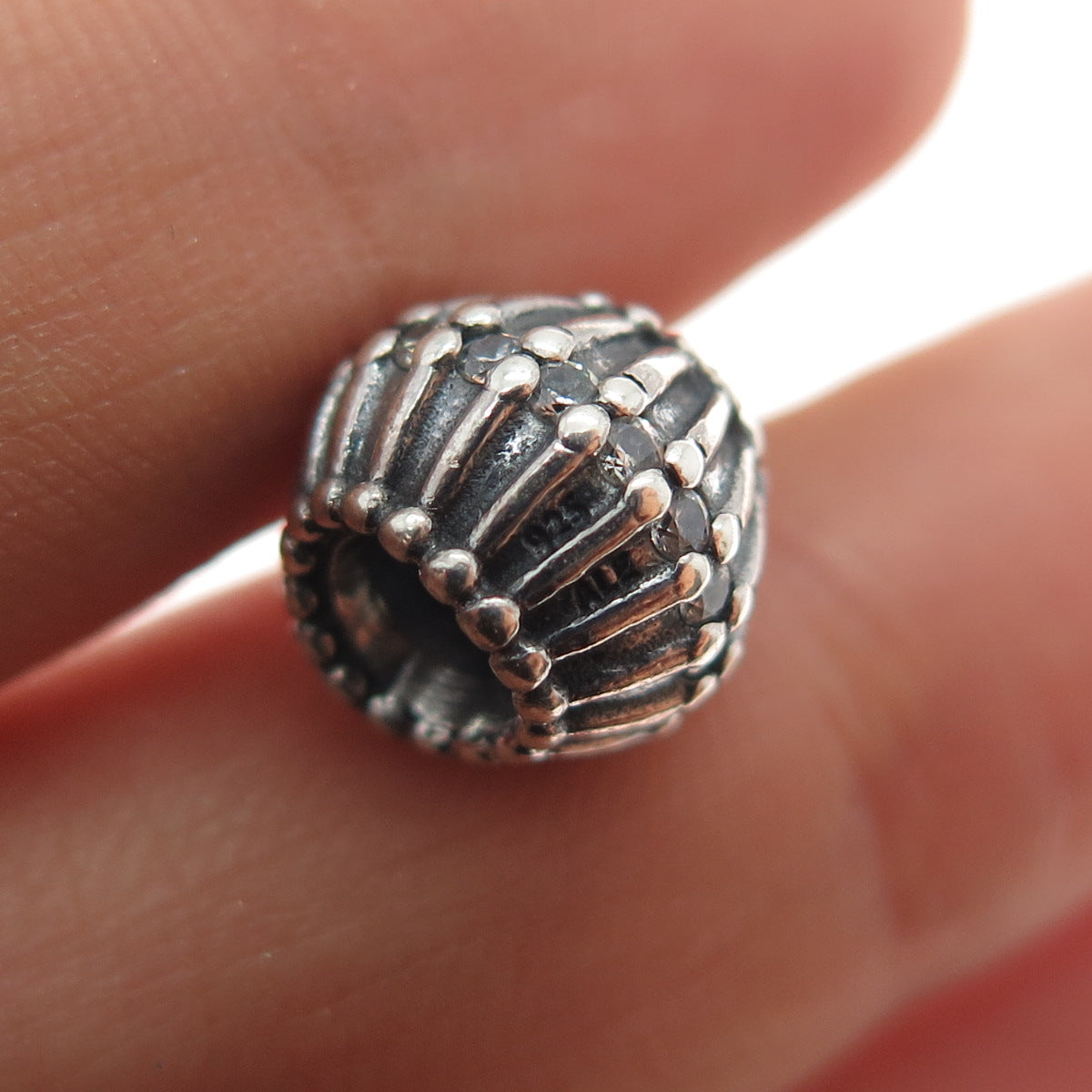 PANDORA 925 Sterling Silver Show Stopper Slide Bead Charm