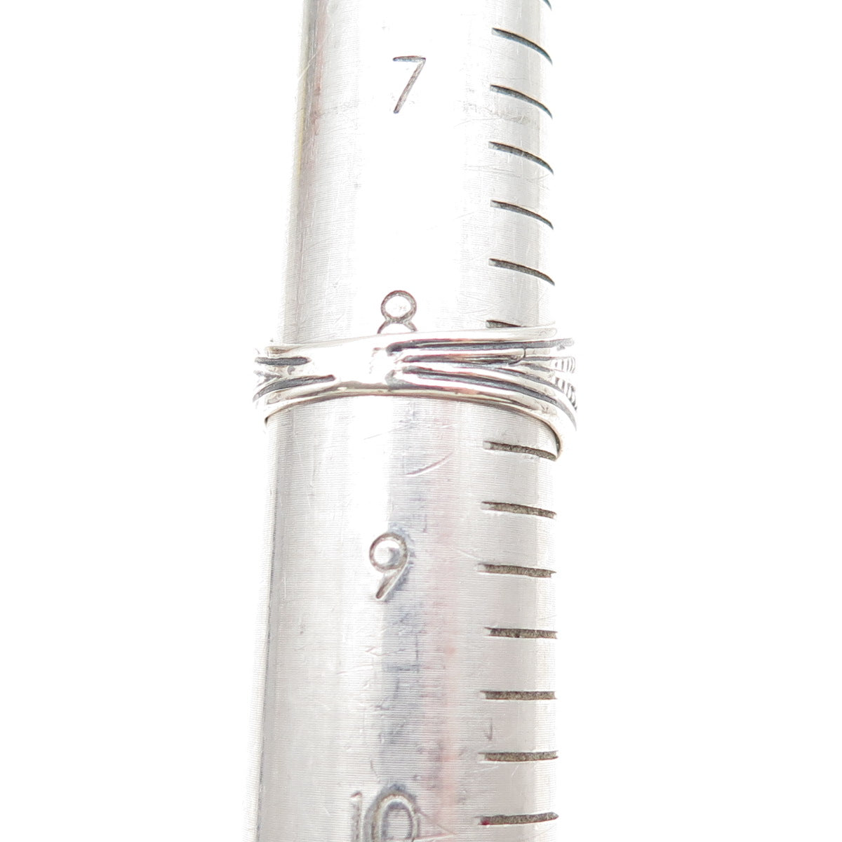 CHATEAU D'ARGENT Sterling Silver Vintage Real Citrine Oxidized Ring Size 8.25