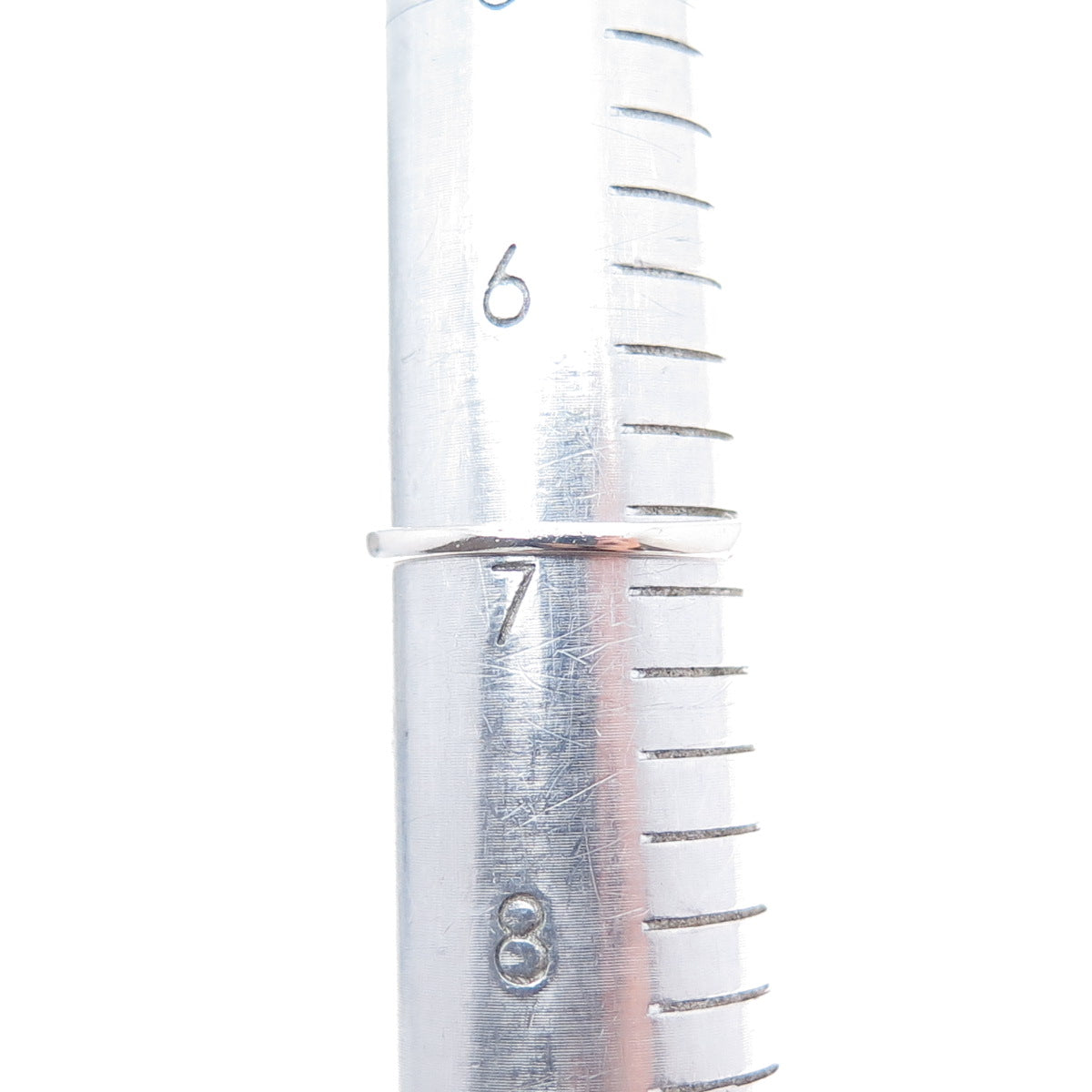 925 Sterling Silver Vintage Lab-Created Sapphire & C Z Ring Size 6.75