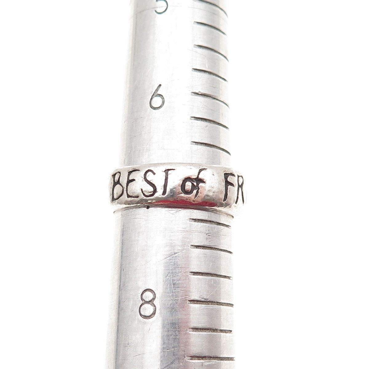 925 Sterling Vintage Ever the Best of Friends Eh Pip? David Lean Ring Size 7
