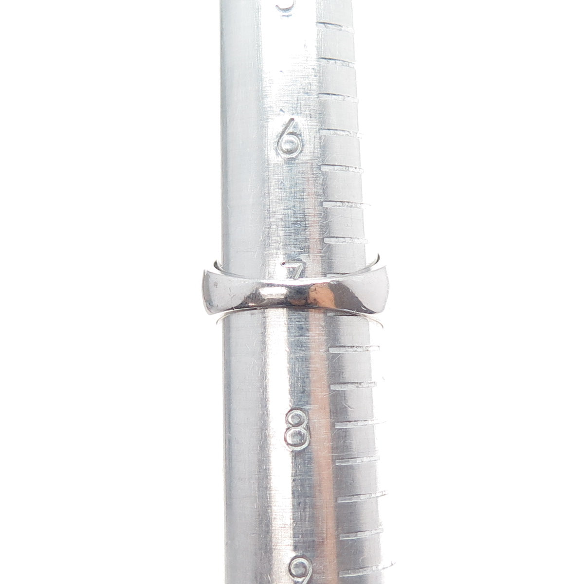 ROSS SIMONS Sterling Silver Emerald & Round-Cut C Z Crisscross Ring Size 7.25