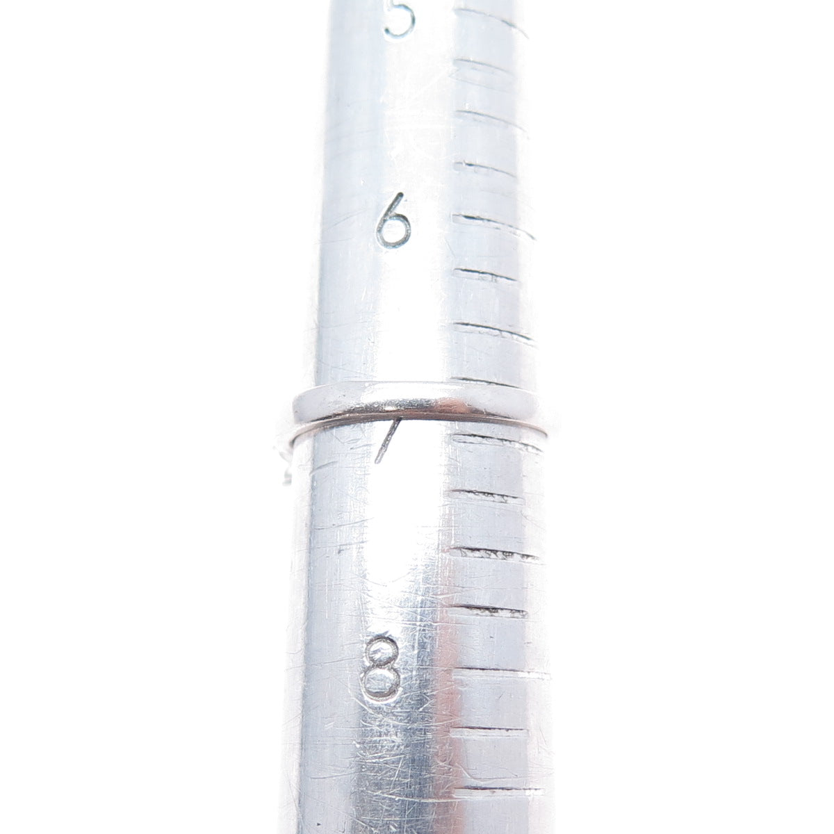 925 Sterling Silver Vintage Lab-Created Sapphire & C Z Ring Size 7