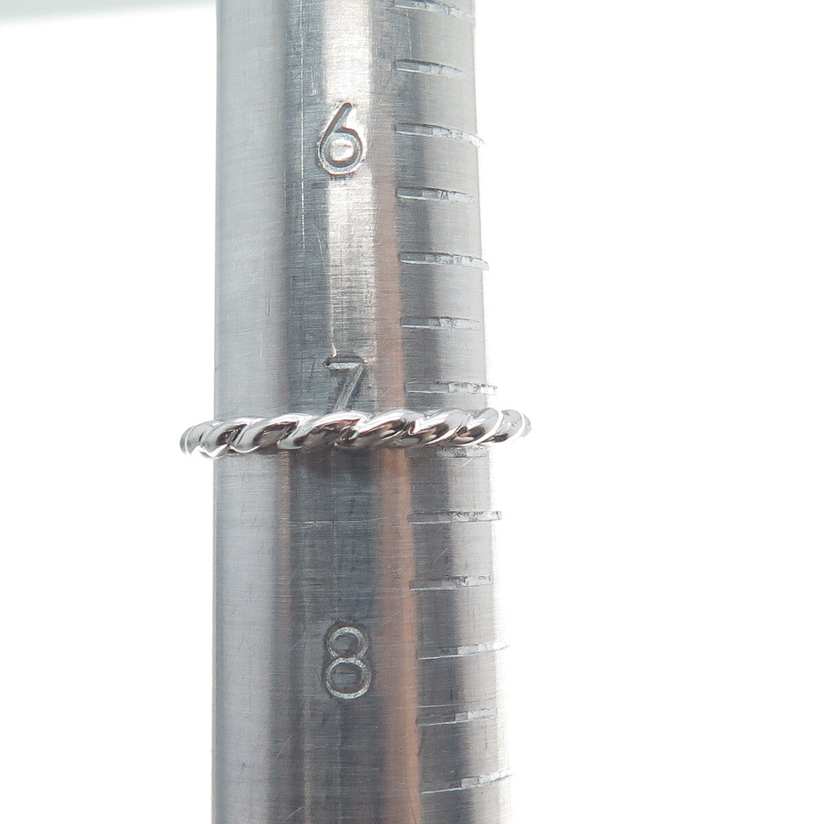 925 Sterling Silver San Marco Macaroni Band Ring Size 7.25