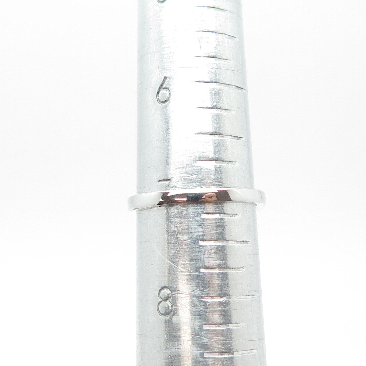925 Sterling Silver Round-Cut Shaped C Z Bypass Engagement Ring Size 7