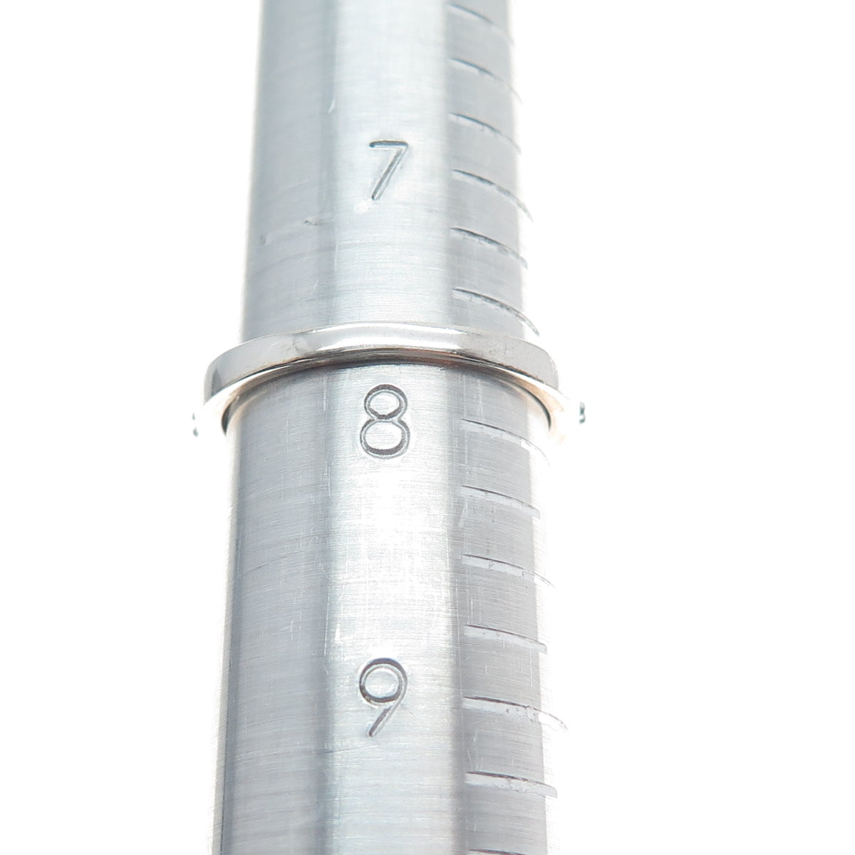 925 Sterling Silver Real Round-Cut Diamond & Oval-Cut Emerald Ring Size 7.75