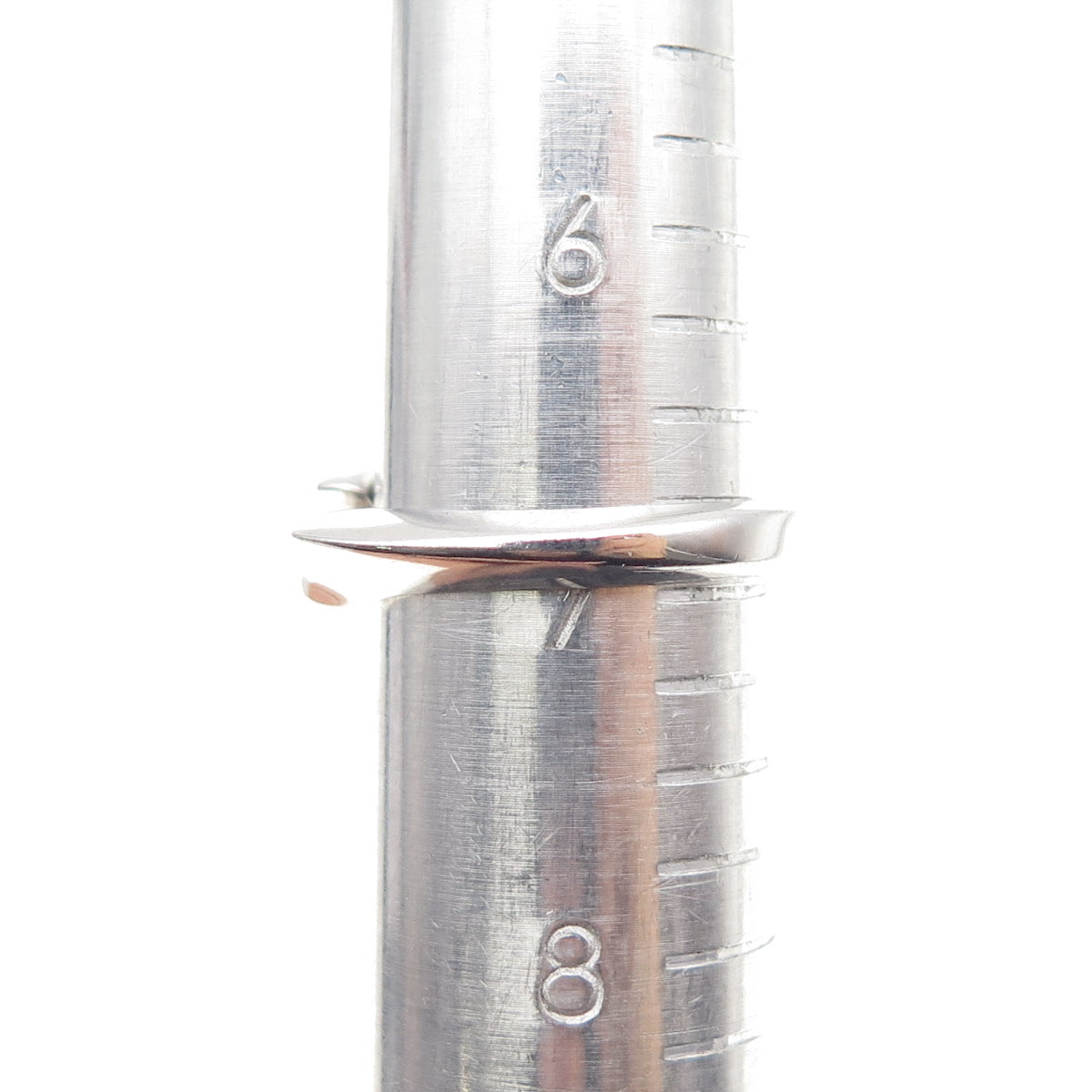 GUESS 925 Sterling Silver Hook Ring Size 7