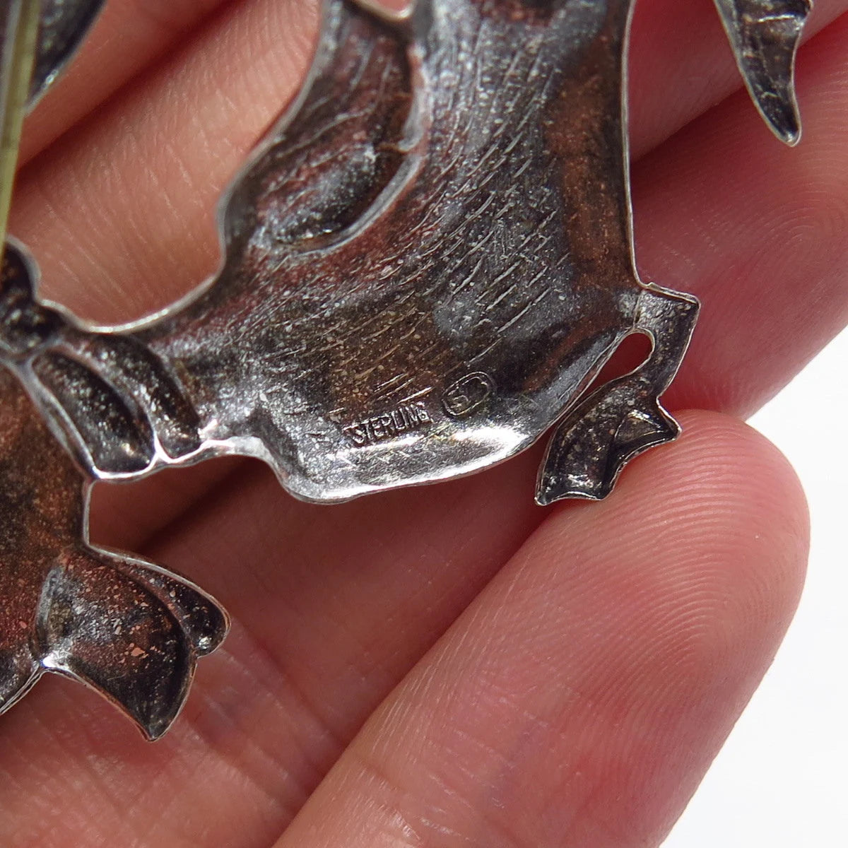 925 Sterling Silver Vintage Duckling Pin Brooch