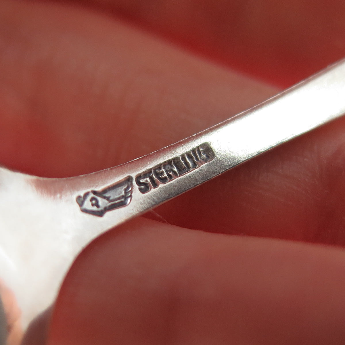 CHARLES M. ROBBINS 925 Sterling Silver Antique Art Deco Idaho Coffee Spoon