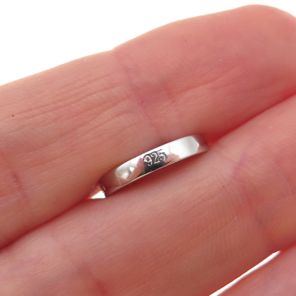 925 Sterling Silver Round-Cut C Z Hoop Earrings