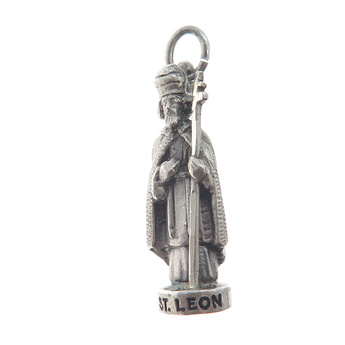 CREED 925 Sterling Silver Vintage St. Leon Minimalist 3D Charm Pendant