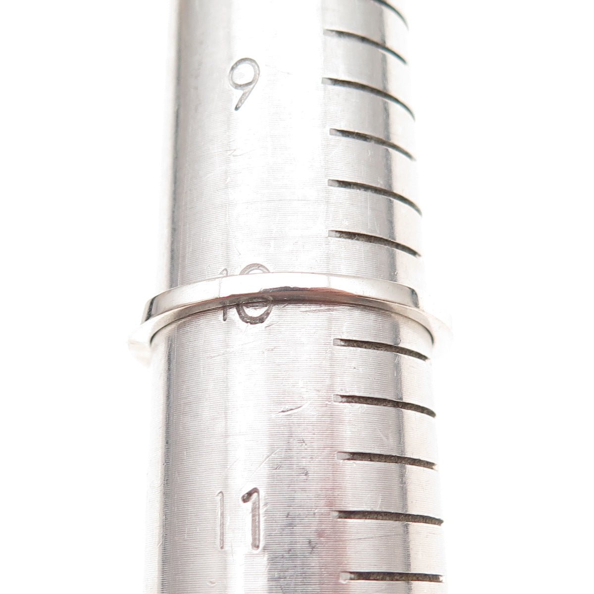 925 Sterling Silver Real Diamond Half Eternity Stackable Band Ring Size 10