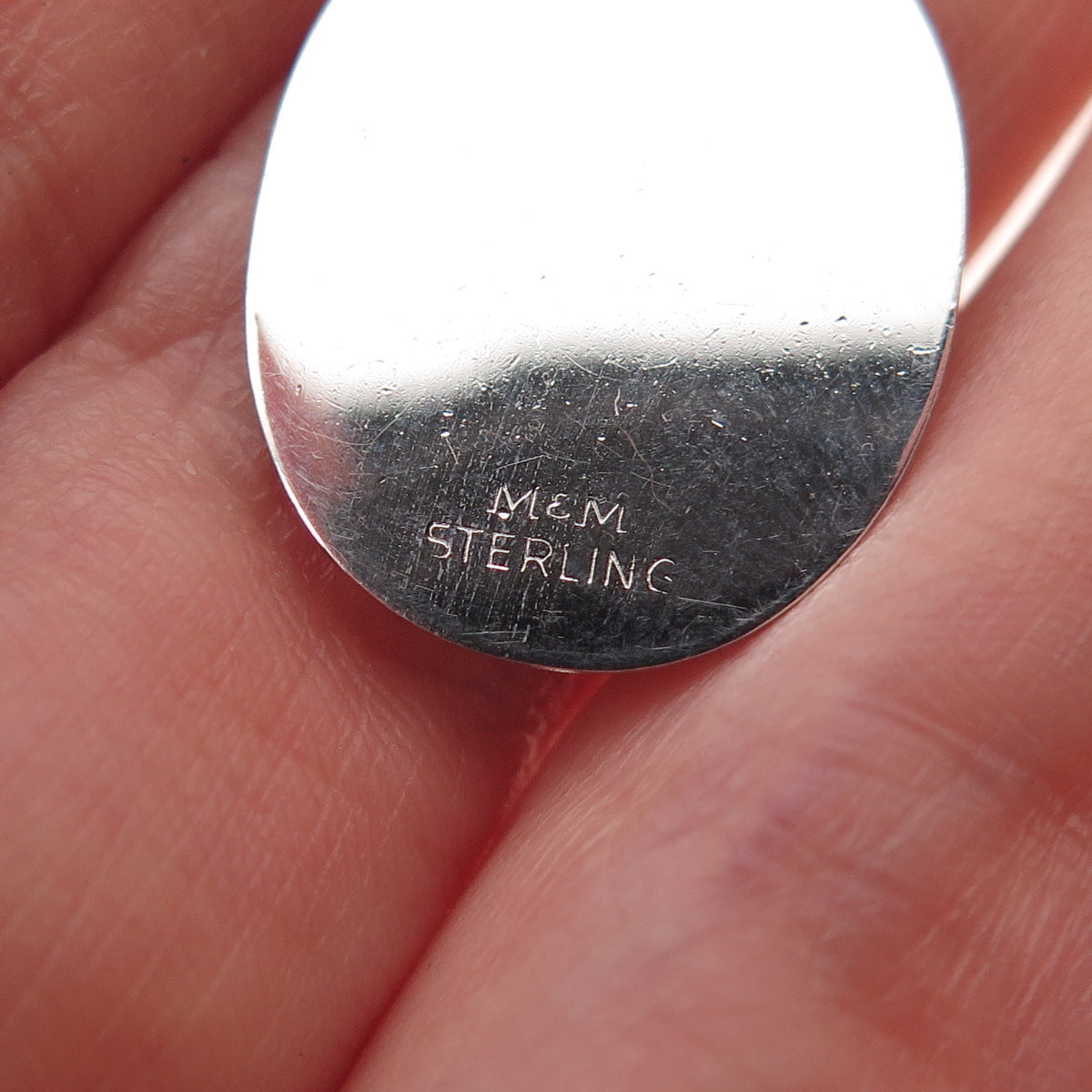 Mark Mercy 925 Sterling Silver Vintage Confirmation Oxidized Charm Pendant