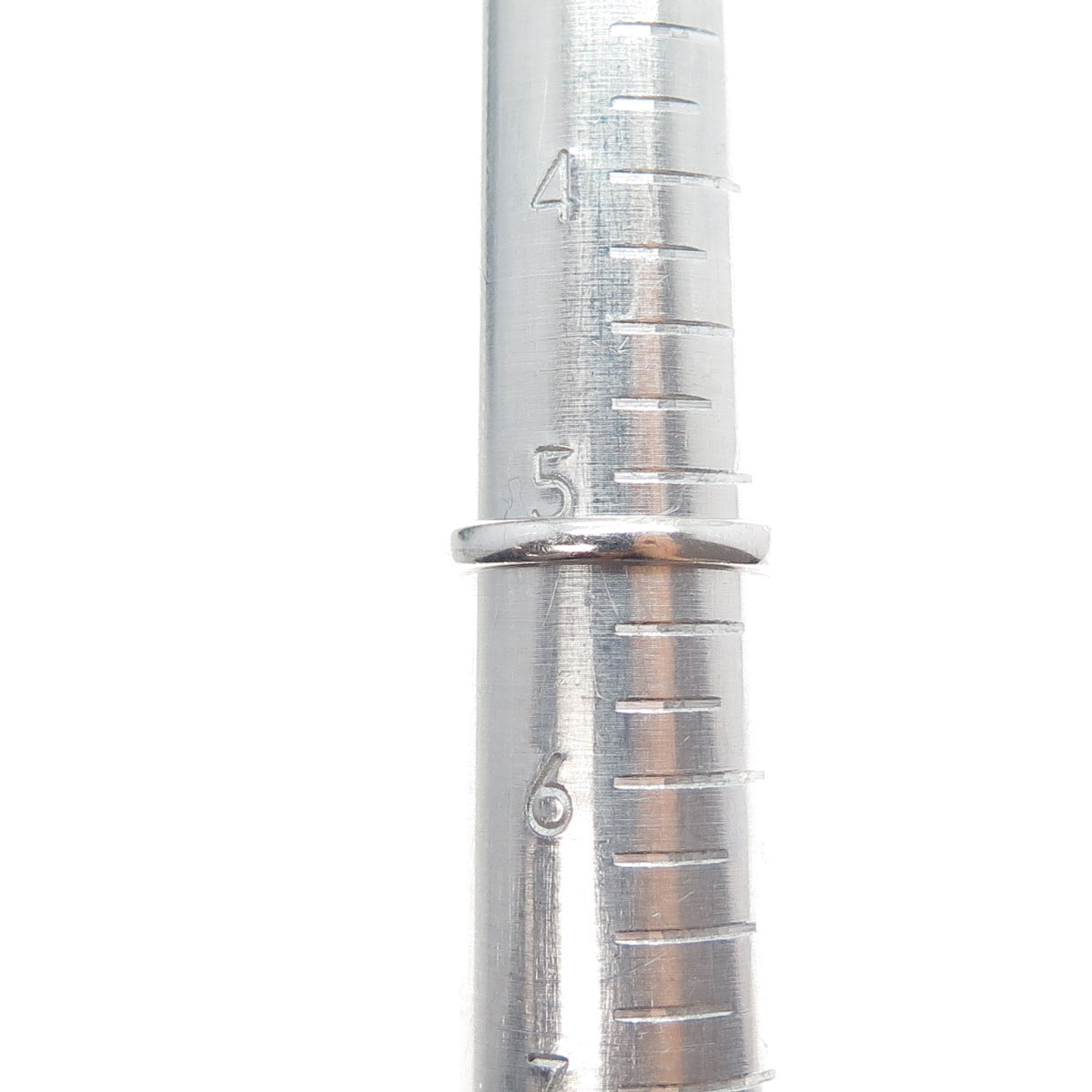 925 Sterling Silver Princess & Round-Cut C Z Engagement Ring Size 5.25