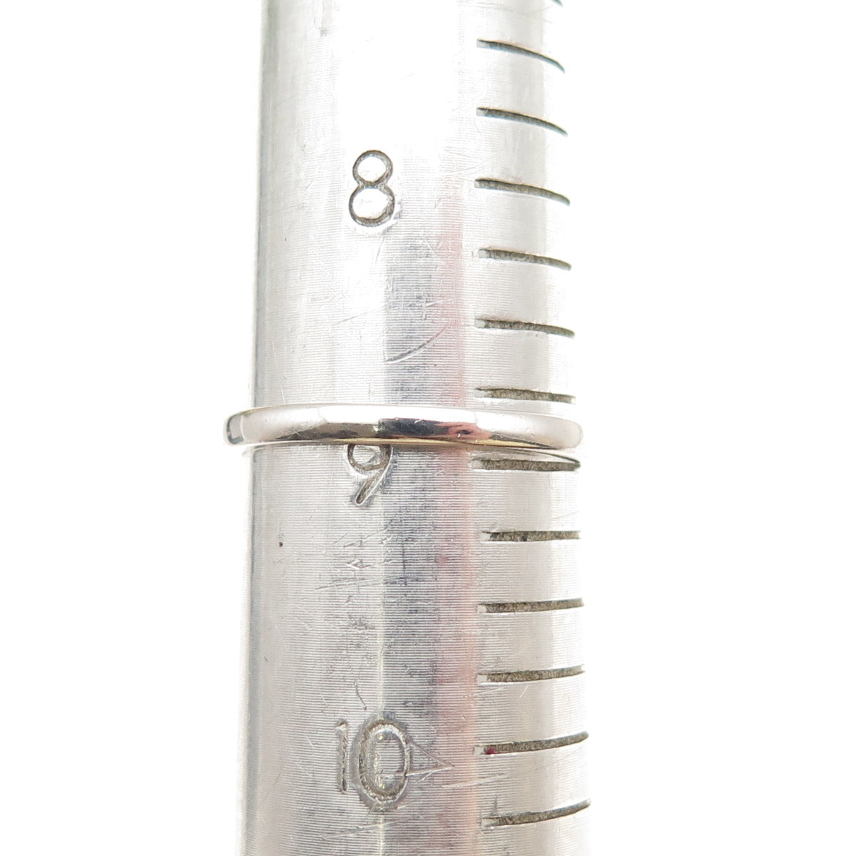 925 Sterling Silver Vintage Marquise-Cut Lab-Created Ruby & C Z Ring Size 9