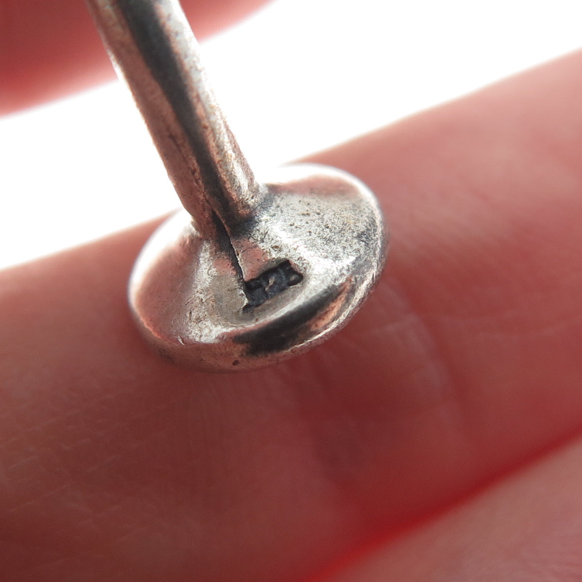 925 Sterling Silver Vintage Modernist Sun Oxidized Cufflinks