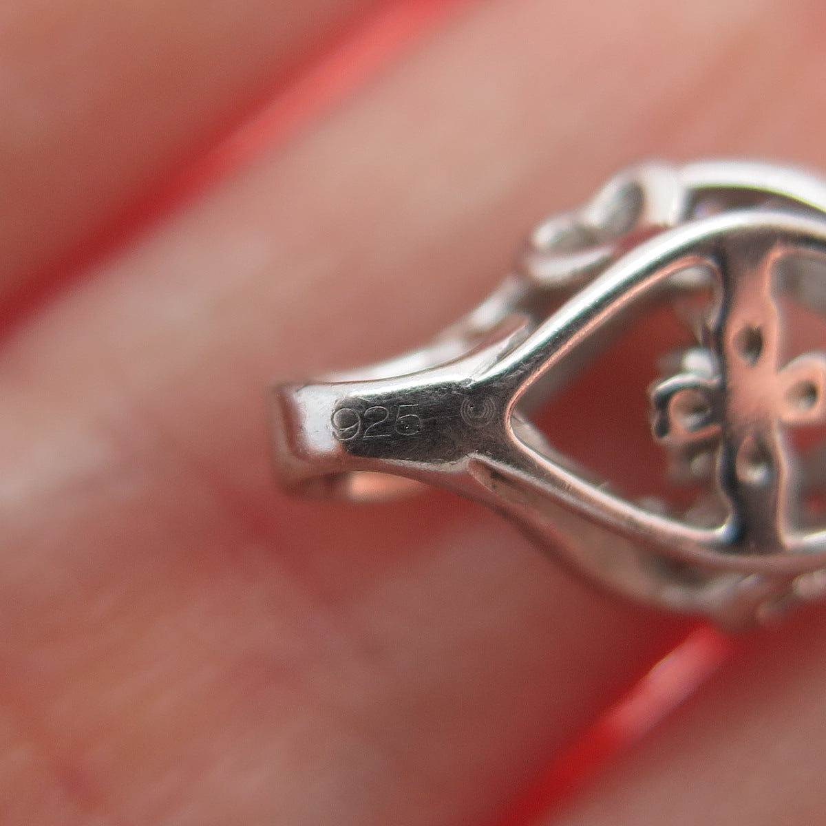 925 Sterling Silver Round-Cut C Z Twisted Minimalist Charm Slide Pendant