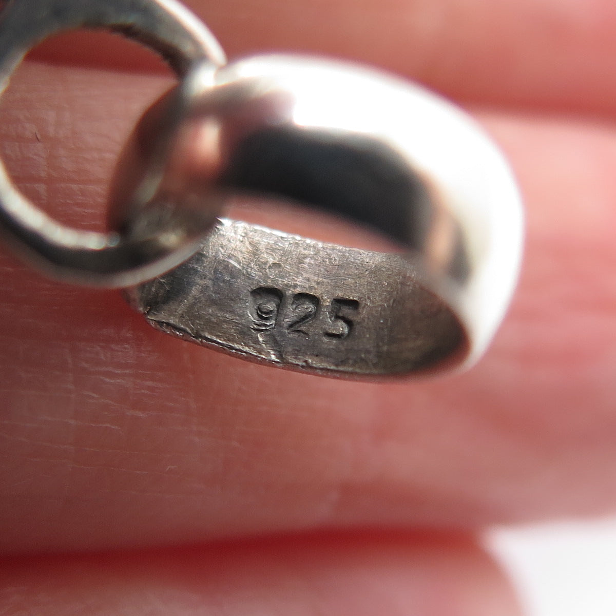 925 Sterling Silver Vintage Real Kyanite Modernist Charm Pendant