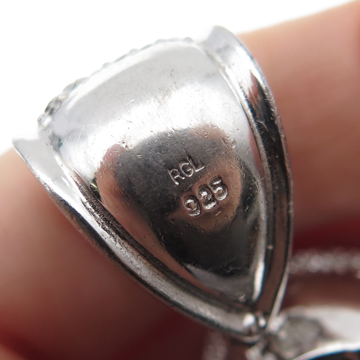 925 Sterling Black & White C Z Peter Griffin Family Guy Heavy 92.0g Pendant