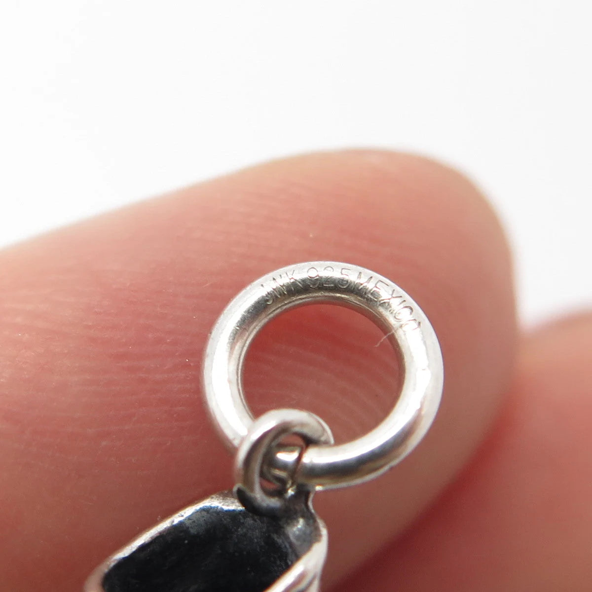 925 Sterling Silver Vintage Mexico Ice Skating Shoe Charm Pendant