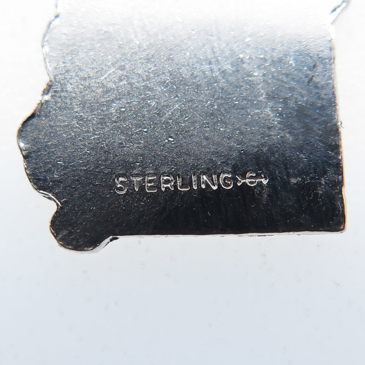 GRIFFITH & SONS 925 Sterling Silver Vintage Enamel Missouri Minimalist Pendant