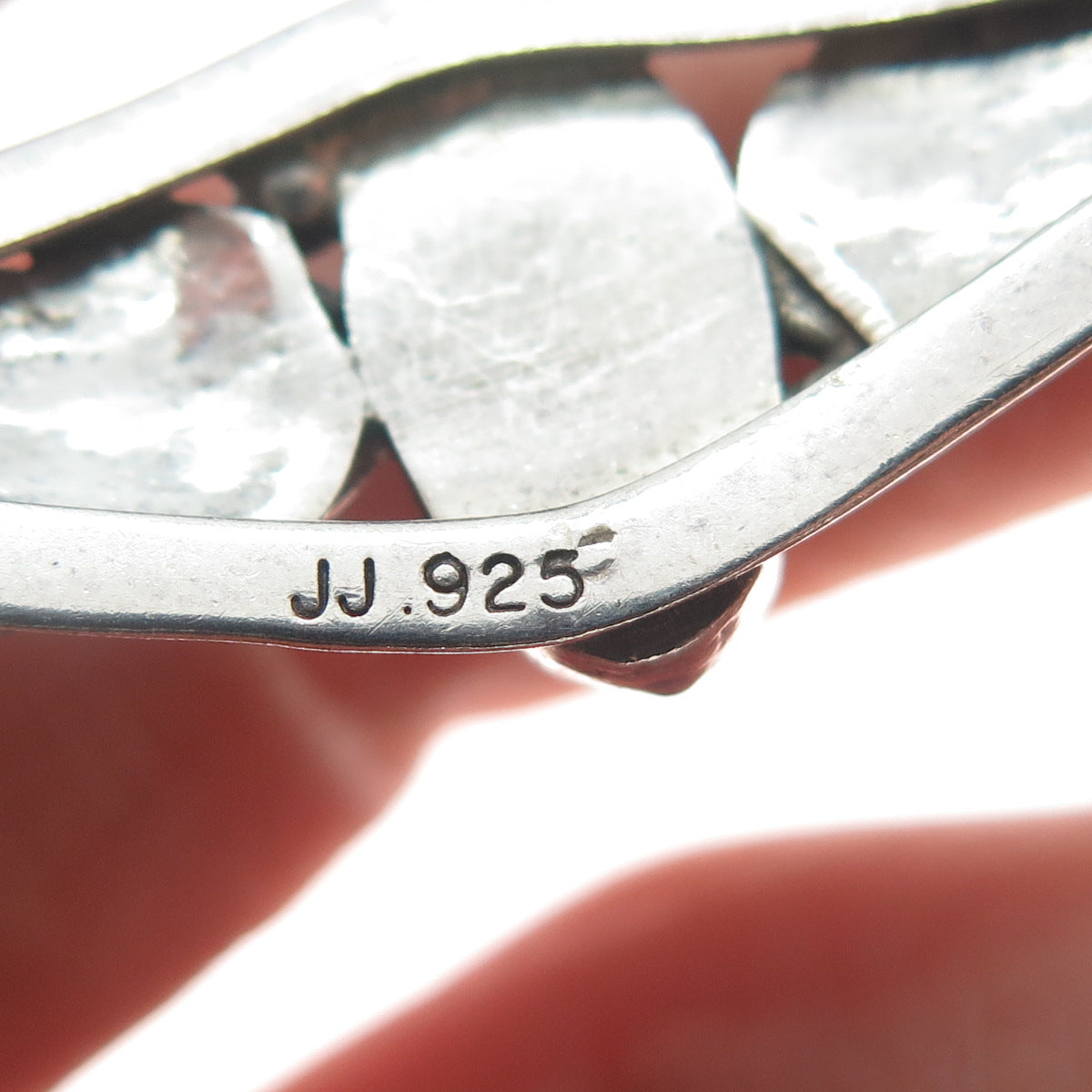 JERRY JOHNSON Old Pawn 925 Sterling Turquoise Feather Adjustable Bracelet 5.75"