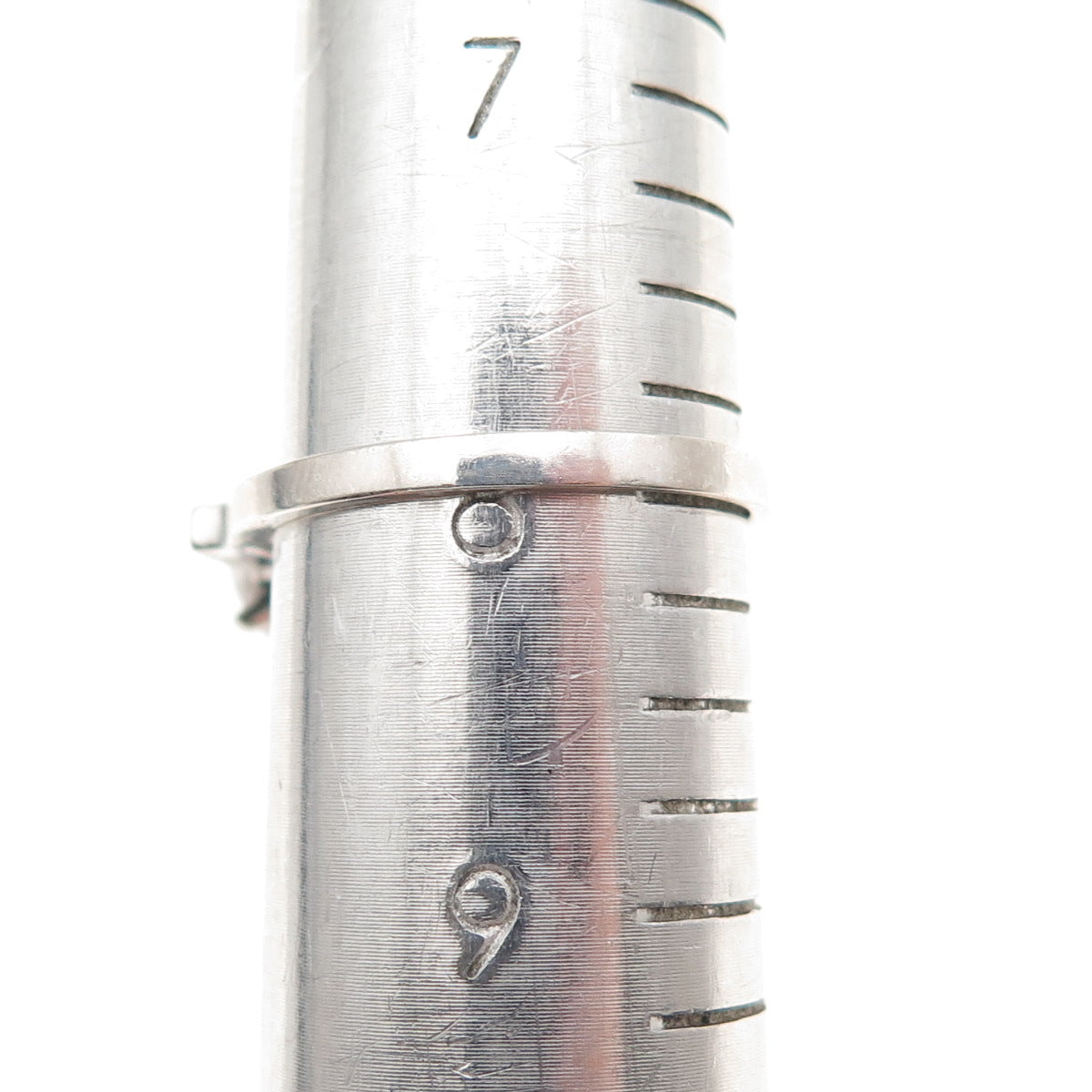 925 Sterling Silver Round & Tapered Baguette-Cut C Z Engagement Ring Size 8