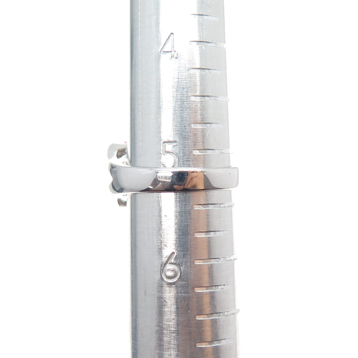 925 Sterling Silver Radiant-Cut Pink C Z Modernist Ring Size 5.25