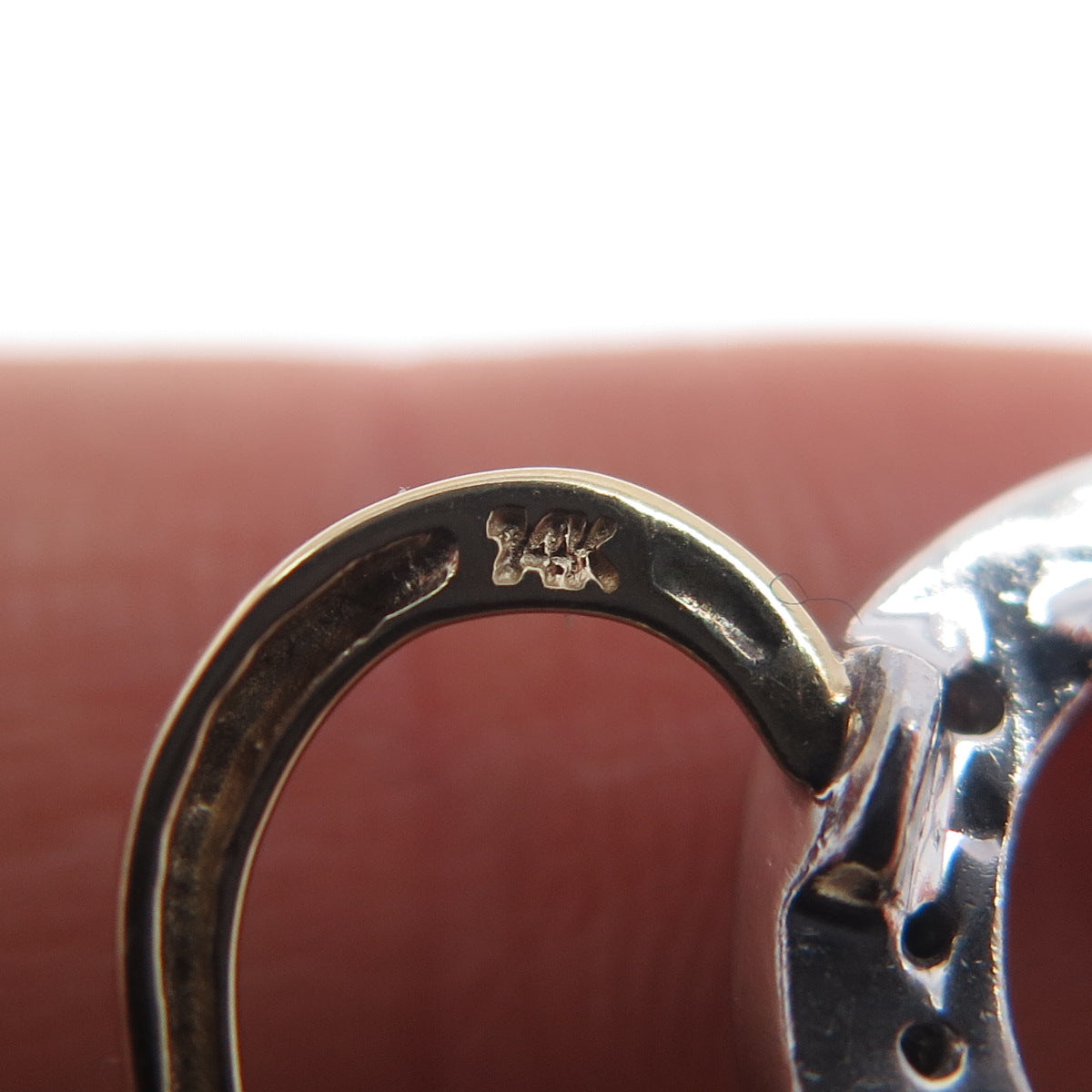 14K Gold 925 Sterling Silver Real Round-Cut Diamond Heart Mini Slide Pendant