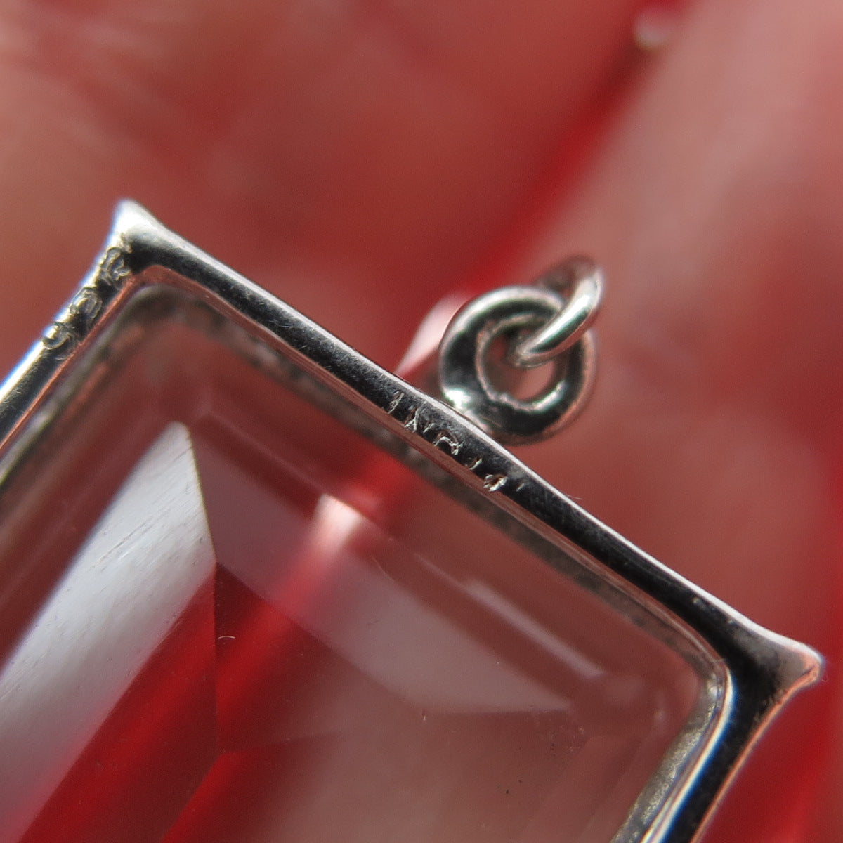 925 Sterling Silver Real Diamond & Emerald-Cut White Topaz Dangle Earrings