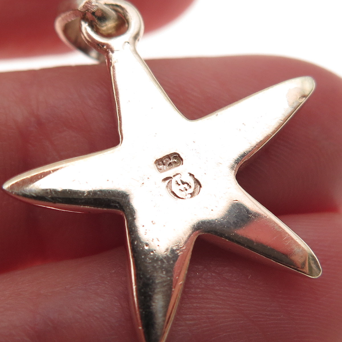 925 Sterling Silver Real Opal Star Floral Charm Pendant