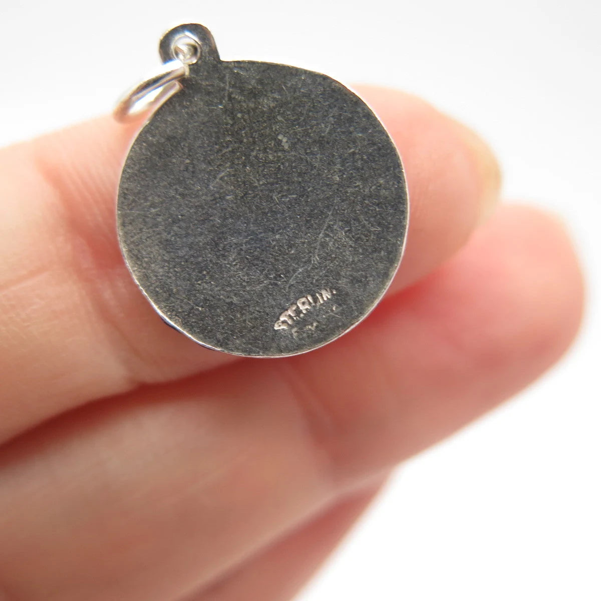 925 Sterling Silver Vintage Enamel "Government House Nassau" Charm Pendant