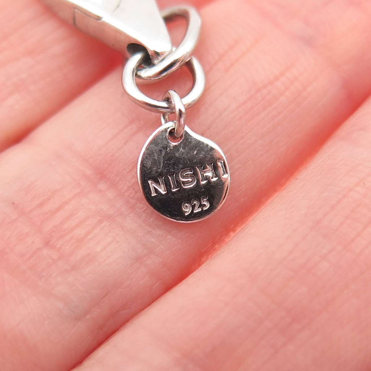 NISHI 925 Sterling Silver Bracelet / Necklace Lobster Lock Clasp