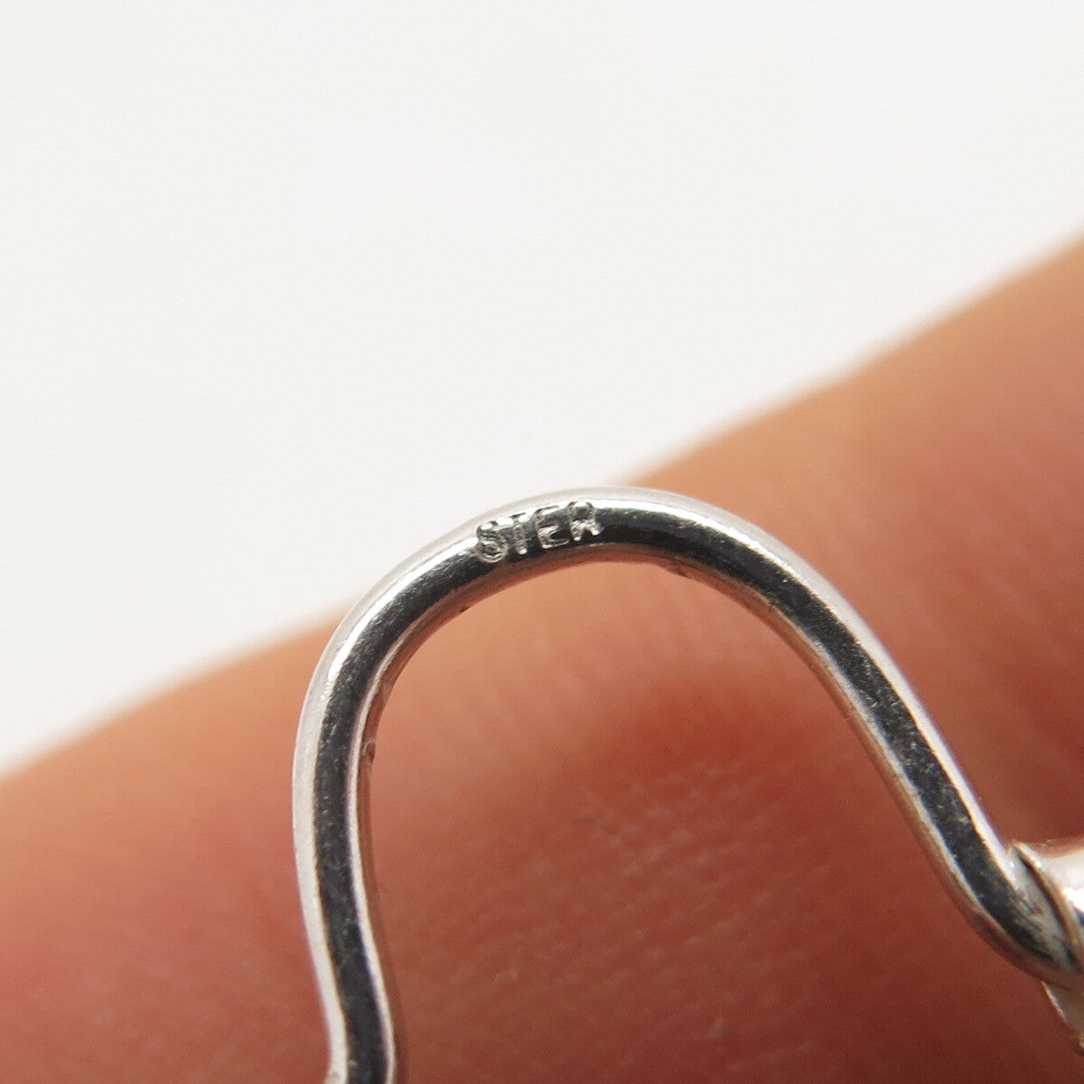 925 Sterling Silver Vintage Dots Hoop Earrings