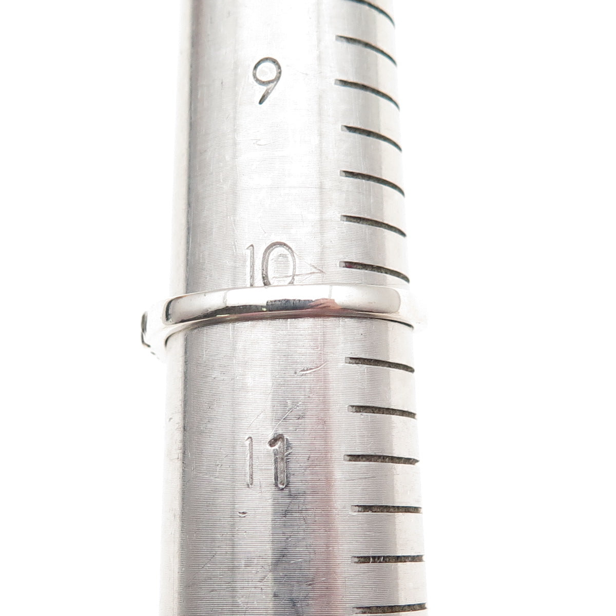 Samuel Benham 925 Sterling Silver Vintage Real Turquoise Heart Ring Size 10.25