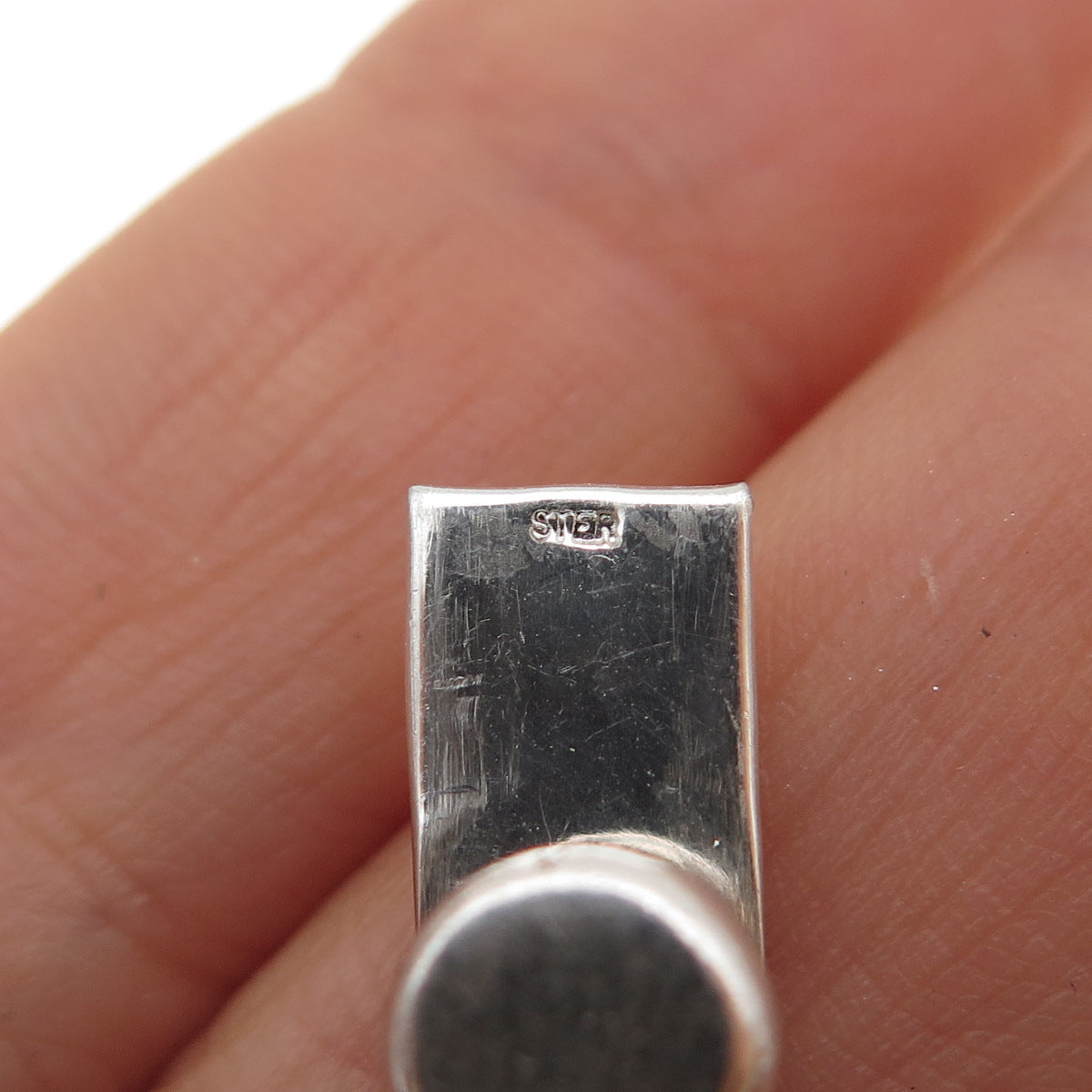 925 Sterling Silver Vintage Bracelet / Necklace Box Lock Clasp