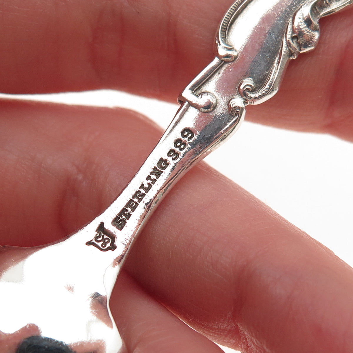 Simons 925 Sterling Silver Antique Art Deco Penn Treaty Lenape Coffee Spoon #389