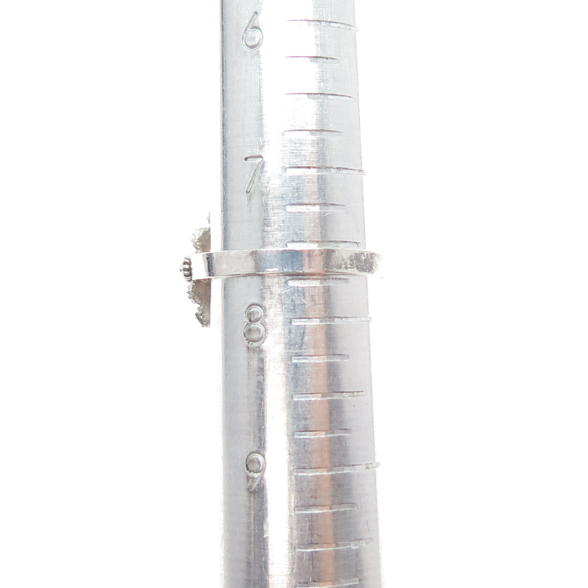 925 Sterling Silver 2-Tone Vintage Old Town Cannetille Ring Size 7.75