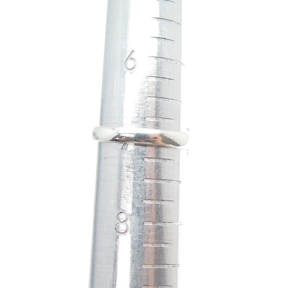 925 Sterling Silver Round-Cut C Z Engagement Ring Size 7