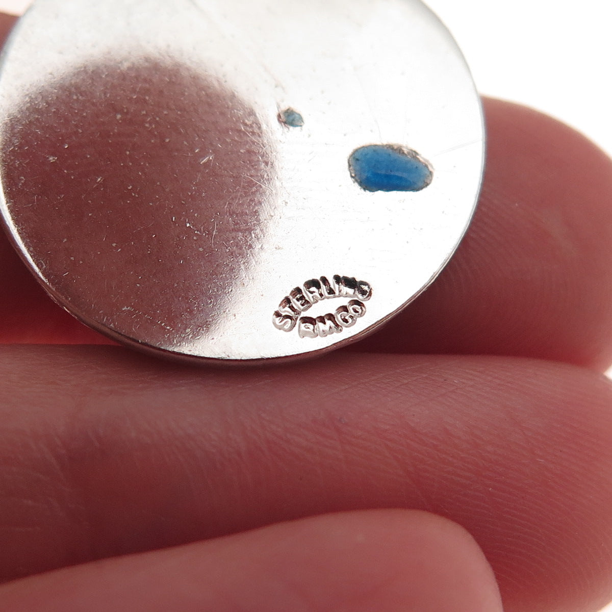 Breadner Co. 925 Sterling Silver Vintage Enamel St. George Bermuda Charm Pendant