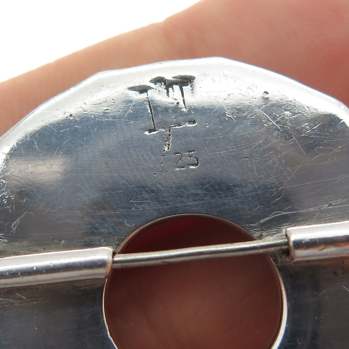 JOHN HARDY 925 Sterling Silver Vintage Celtic Woven Bamboo Pin Brooch