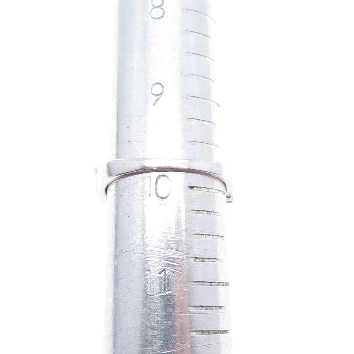 925 Sterling Silver Real Round-Cut Diamond Butterfly Ring Size 9.75