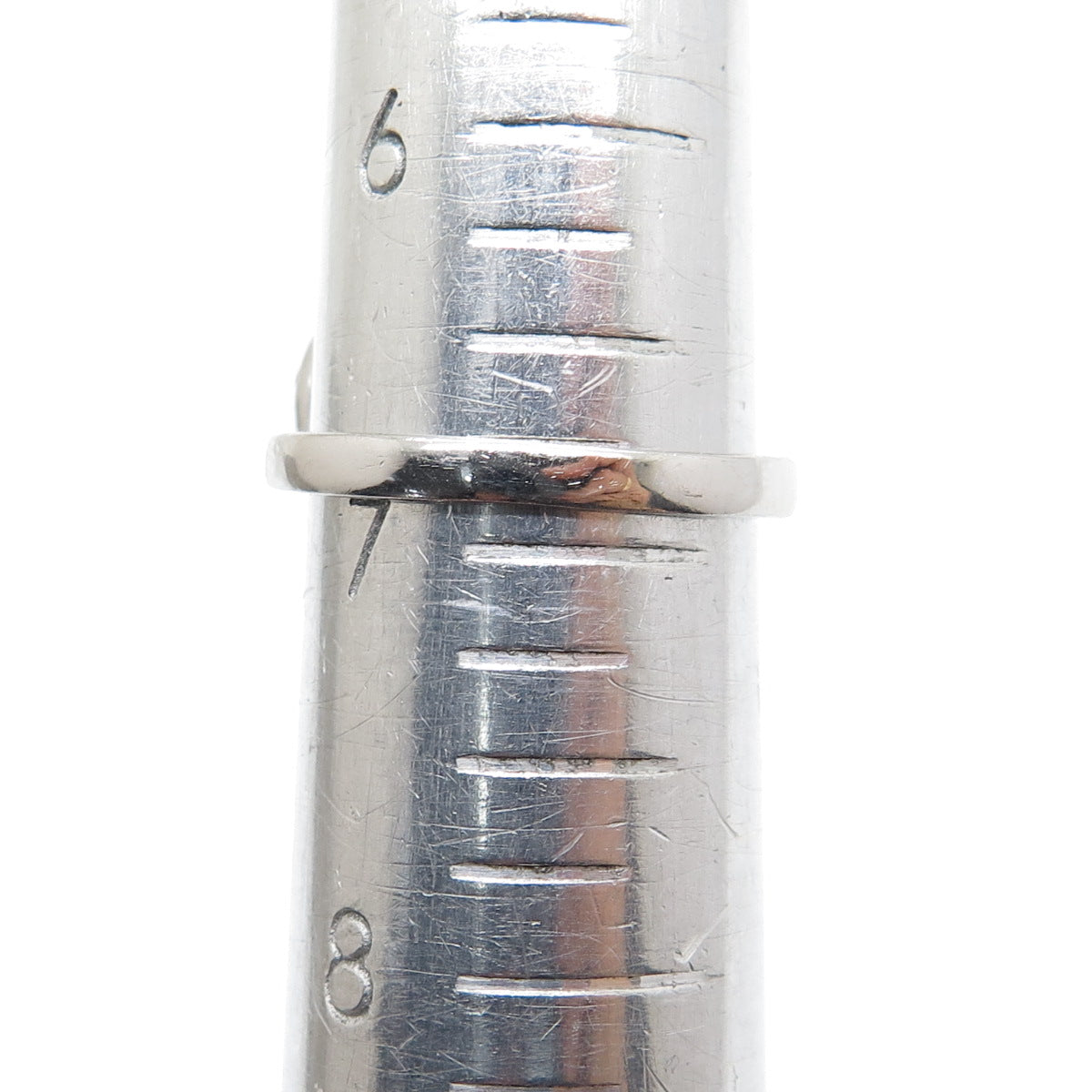 925 Sterling Silver Round-Cut C Z Heart Ring Size 7