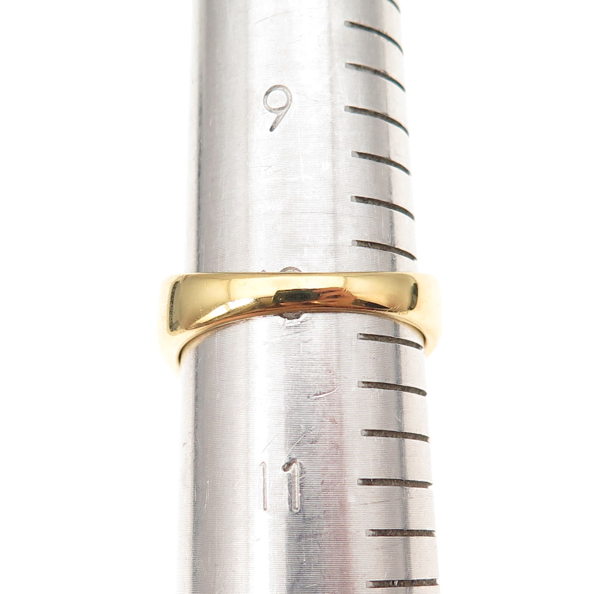 Han Sterling Silver Gold Plated Real Black Spinel & White Topaz Ring Size 10.25