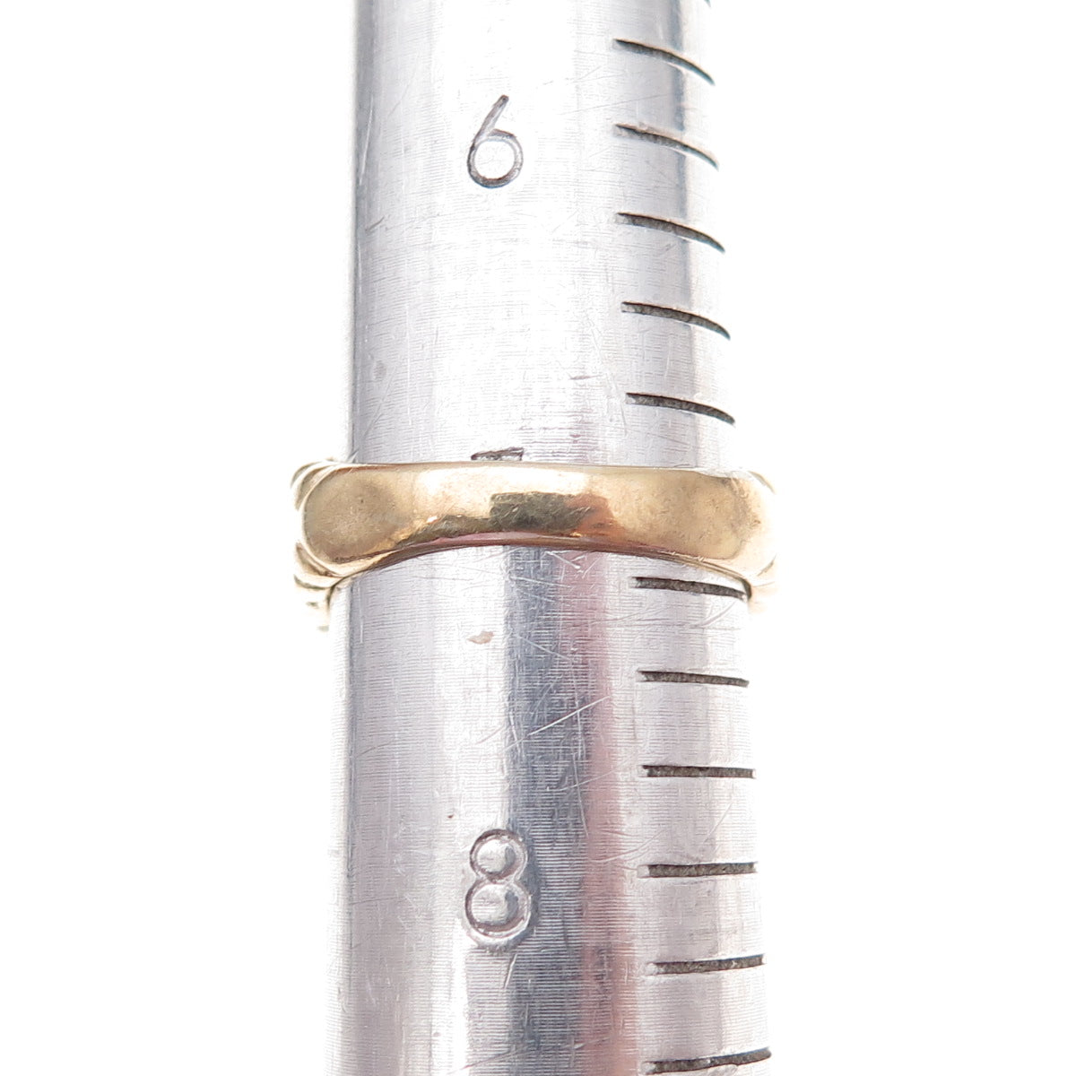 925 Sterling Silver Gold Plated Vintage Real Oval-Cut Citrine Ring Size 7.25